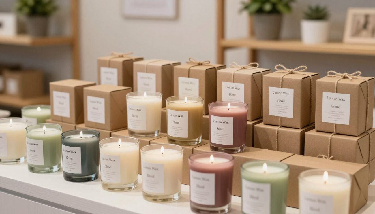 custom candles packaging