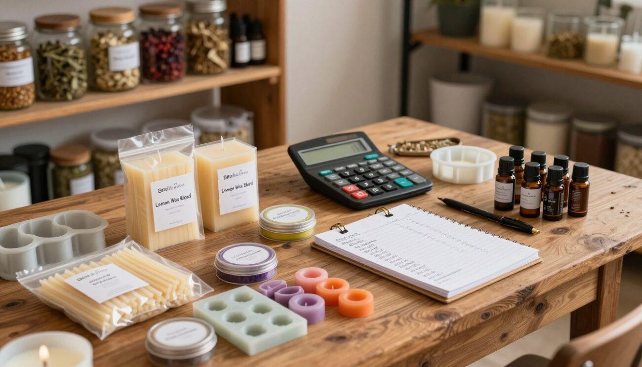 candle making supplies expenses